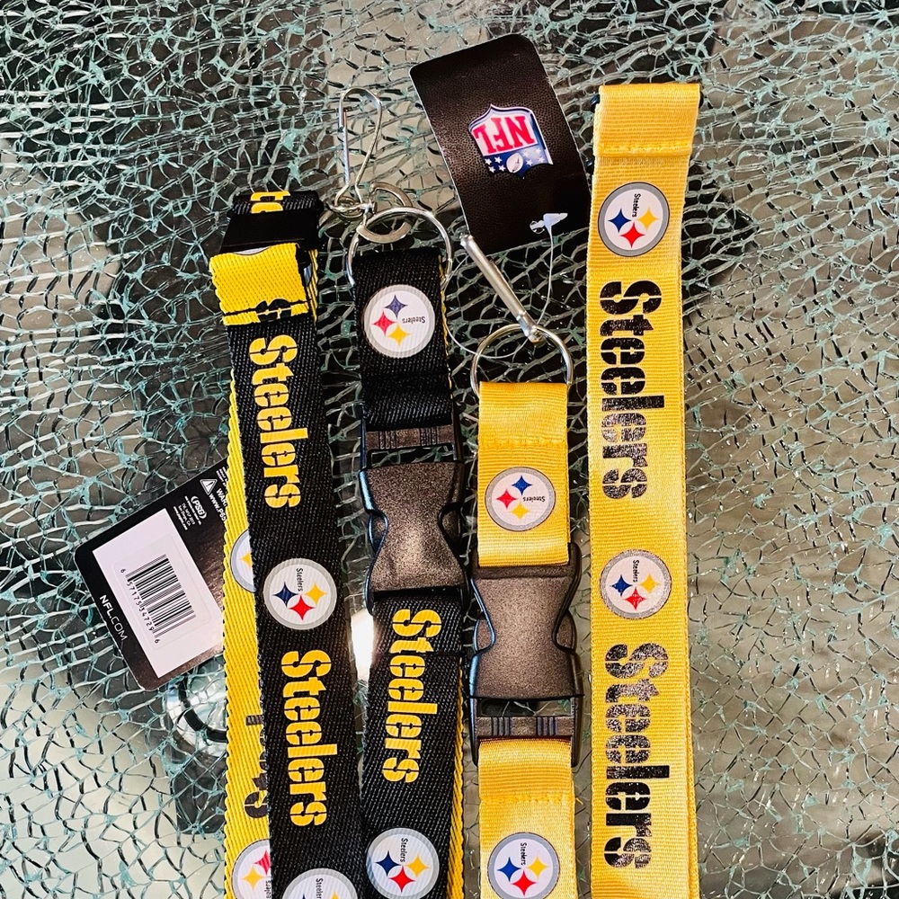Two NFL STEELERS LANYARDS